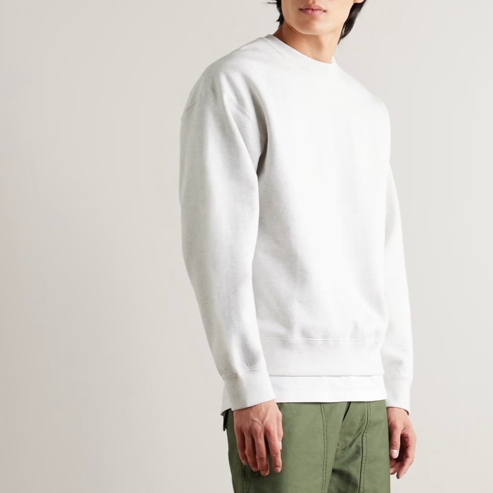 🤍 Nike Gray Minimal Swoosh Crewneck Sweatshirt L 🤍